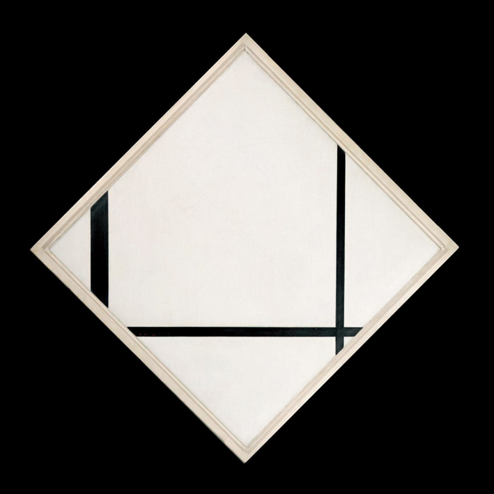  皮特·蒙德里安 Piet Mondrian ——黑白构成的抽象画1